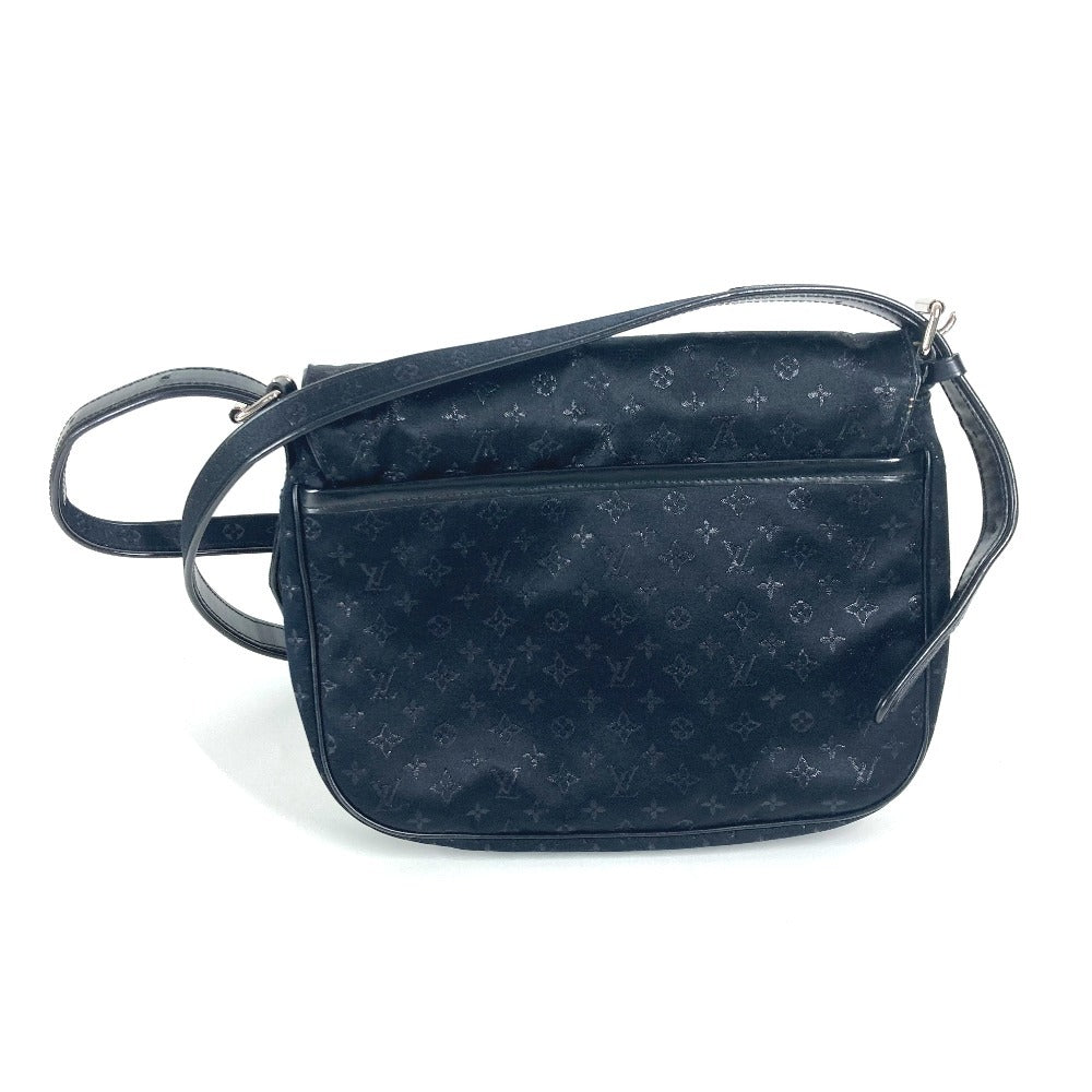 LOUIS VUITTON Shoulder Bag MonogramSatinCanvas black Monogram satin Conte du Fe Musette Women