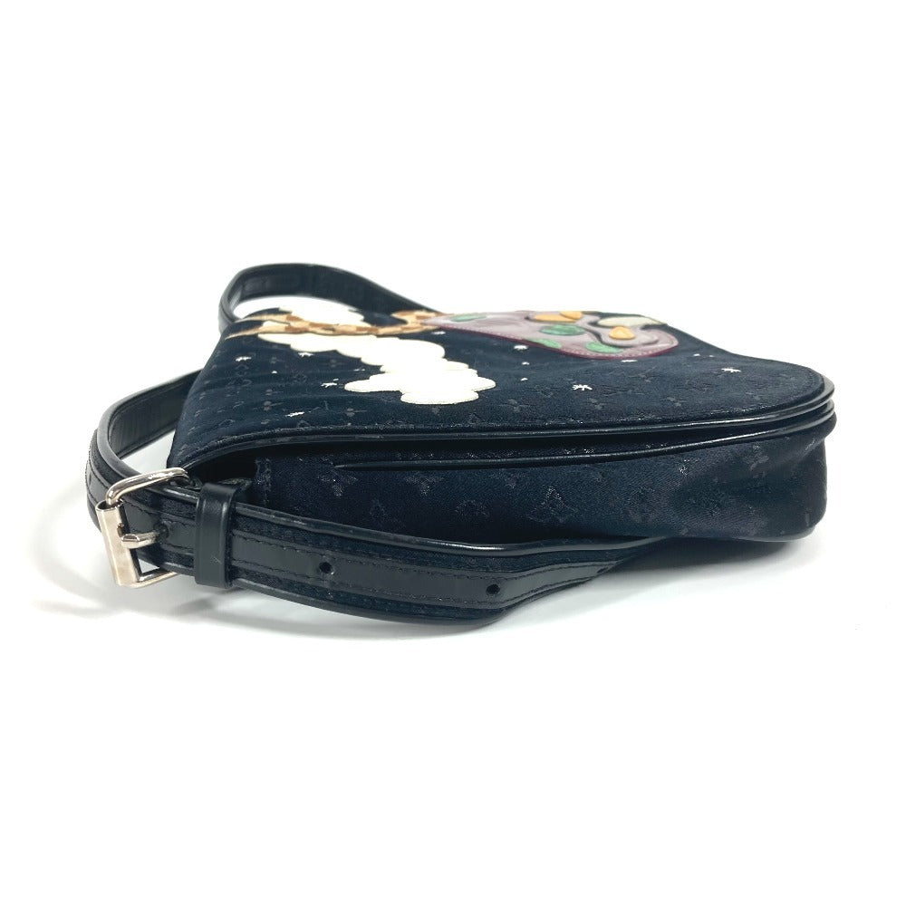 LOUIS VUITTON Shoulder Bag MonogramSatinCanvas black Monogram satin Conte du Fe Musette Women