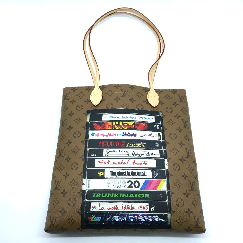 LOUIS VUITTON Tote Bag Monogram reverse canvas Brown type Monogram Reverse Video Print Carry it