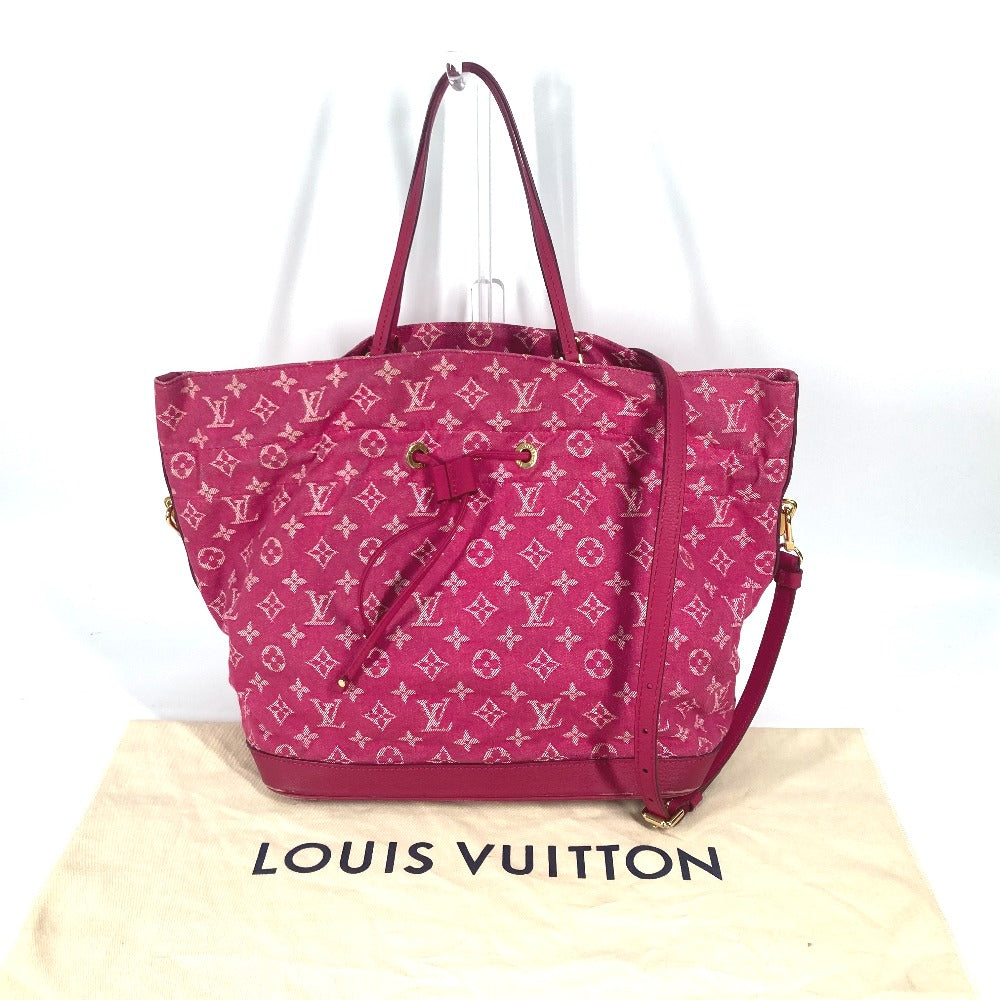 LOUIS VUITTON Shoulder Bag Monogram denim pink Monogram denim Noeful MM Women