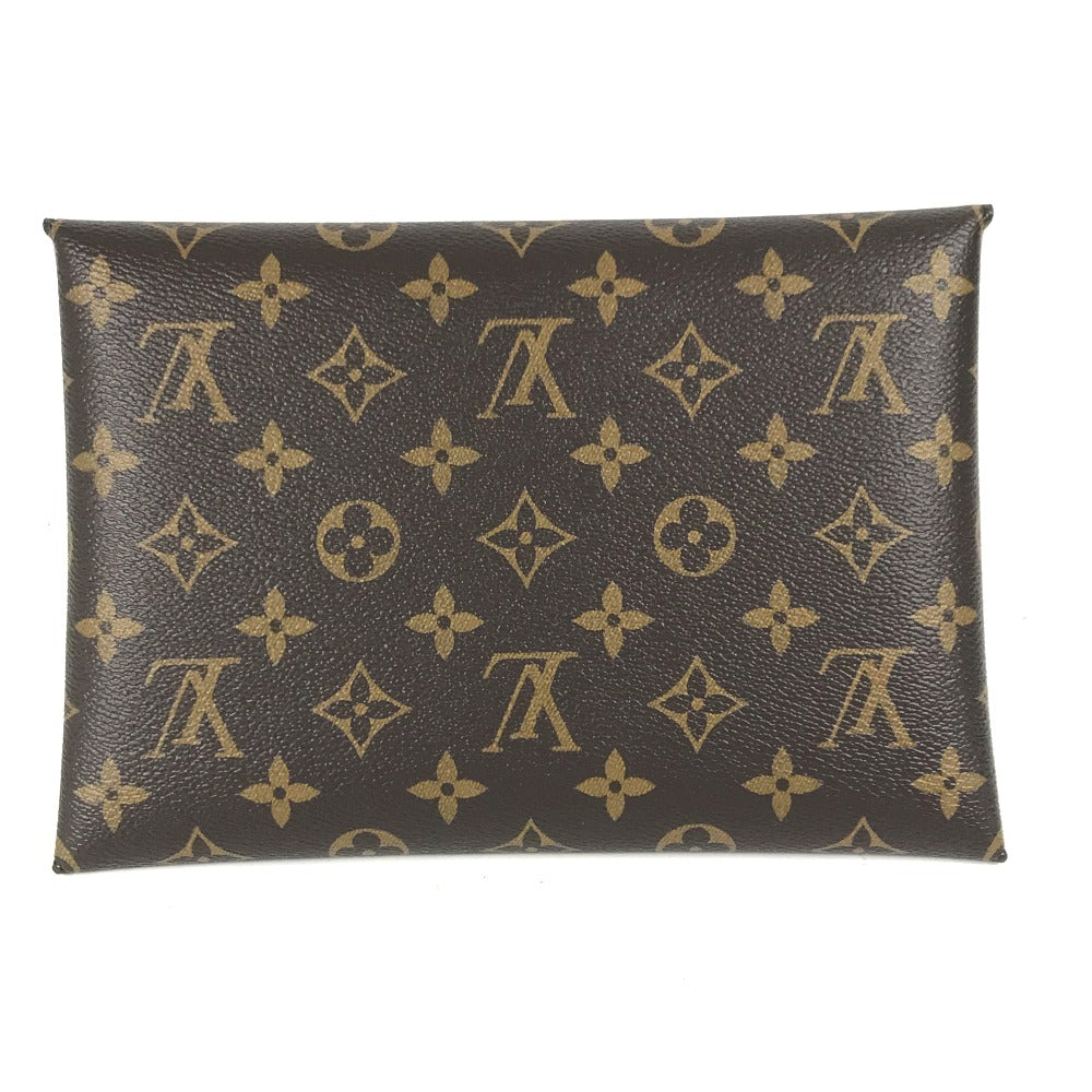 LOUIS VUITTON Clutch bag Monogram canvas Brown Monogram Pochette Kirigami Women