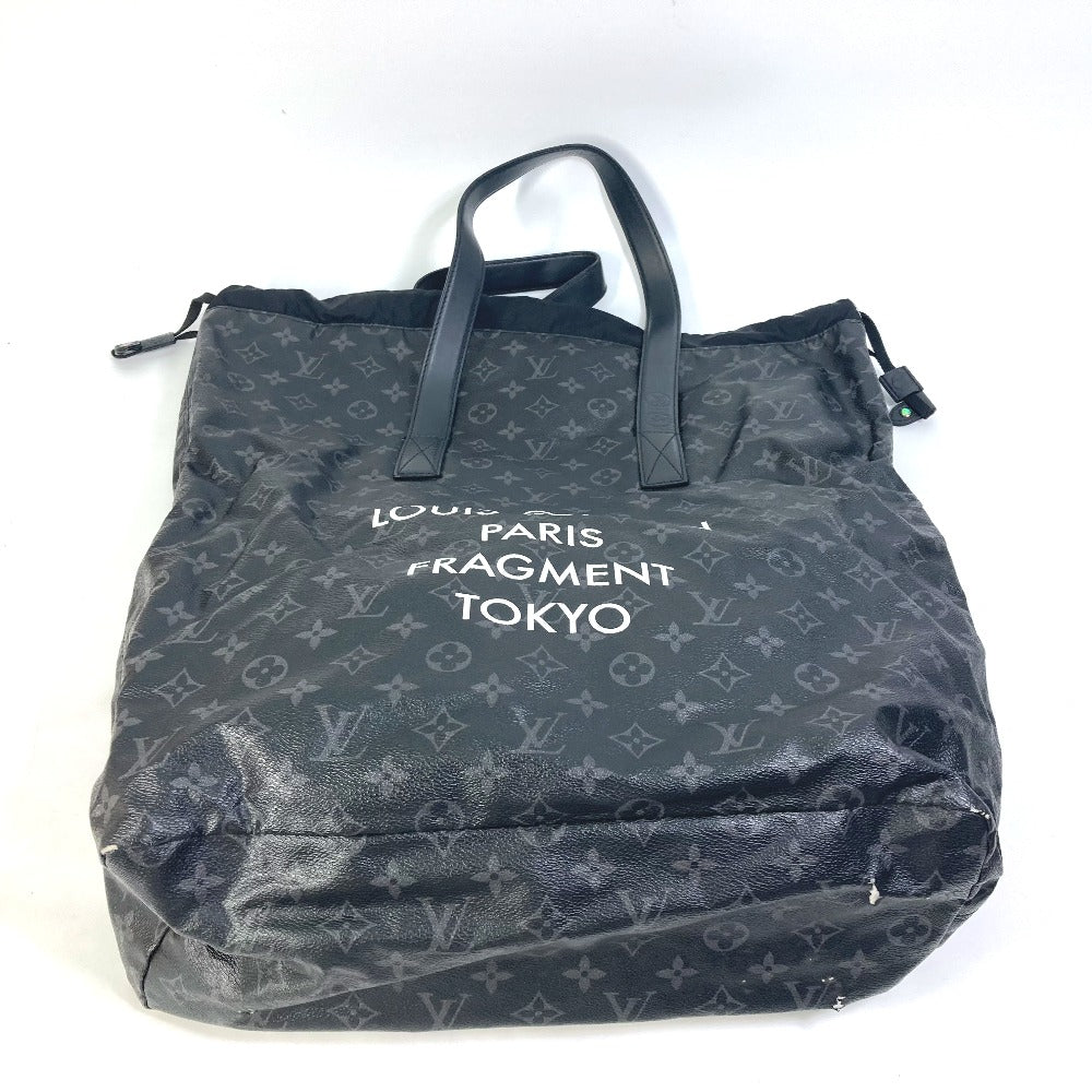LOUIS VUITTON Tote Bag Monogram Eclipse Canvas black Monogram Eclipse Hiroshi Fujiwara Fragment Hippo Light