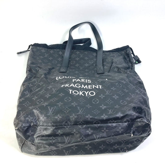 LOUIS VUITTON Tote Bag Monogram Eclipse Canvas black Monogram Eclipse Hiroshi Fujiwara Fragment Hippo Light