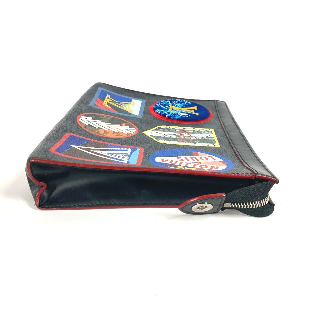  LOUIS VUITTON Clutch bag Damier Grafitto Canvas black Damier Graphite LV Alps Collection Pochette Voyage MM mens