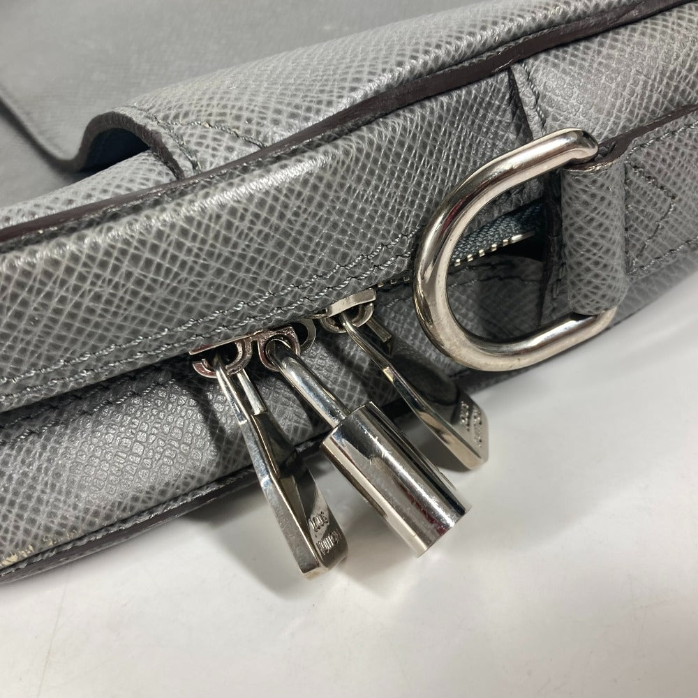 LOUIS VUITTON Business bag M32711 Taiga Leather gray Taiga Taiga Porto Document Business PDB mens