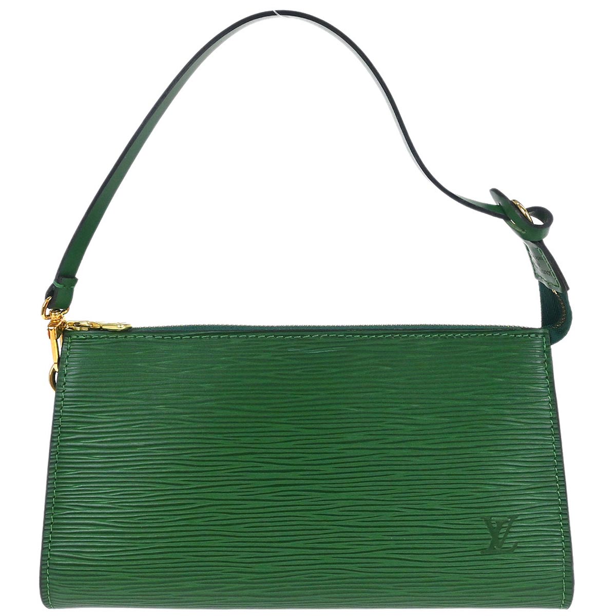 Louis Vuitton 1999 Green Epi Pochette Accessoires 21 Handbag M52954