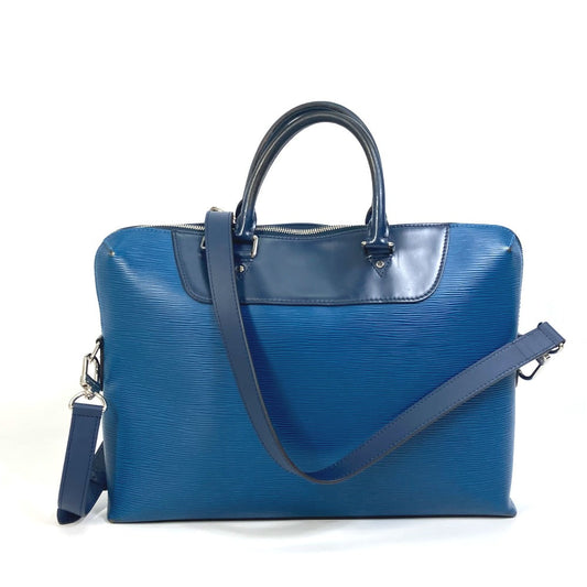LOUIS VUITTON Business bag M51700 Epi Leather blue Porto documan Jules PDJ Handbag mens