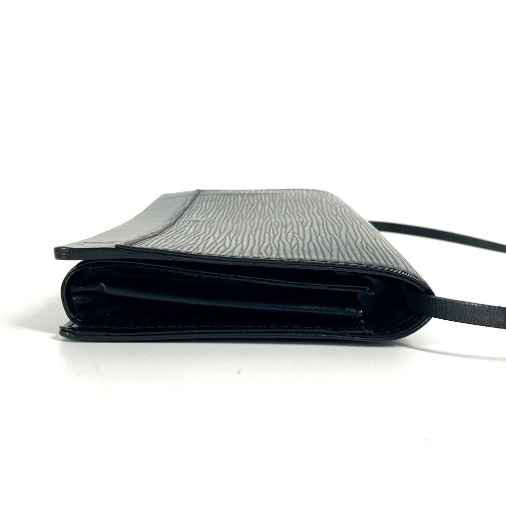 LOUIS VUITTON Shoulder Bag Epi Leather black Epi Honfleur Women