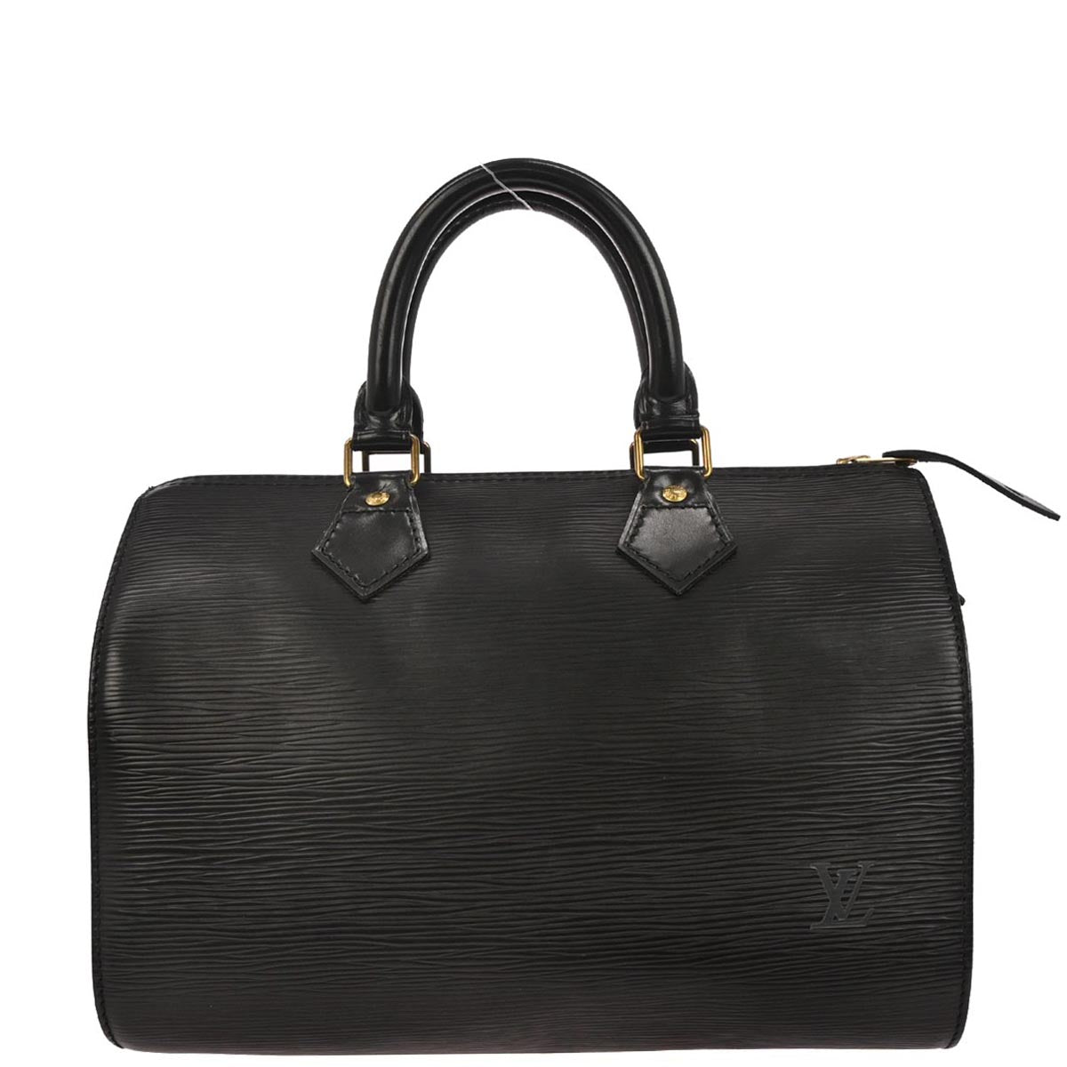 Louis Vuitton 1990 Black Epi 25 Handbag M43012