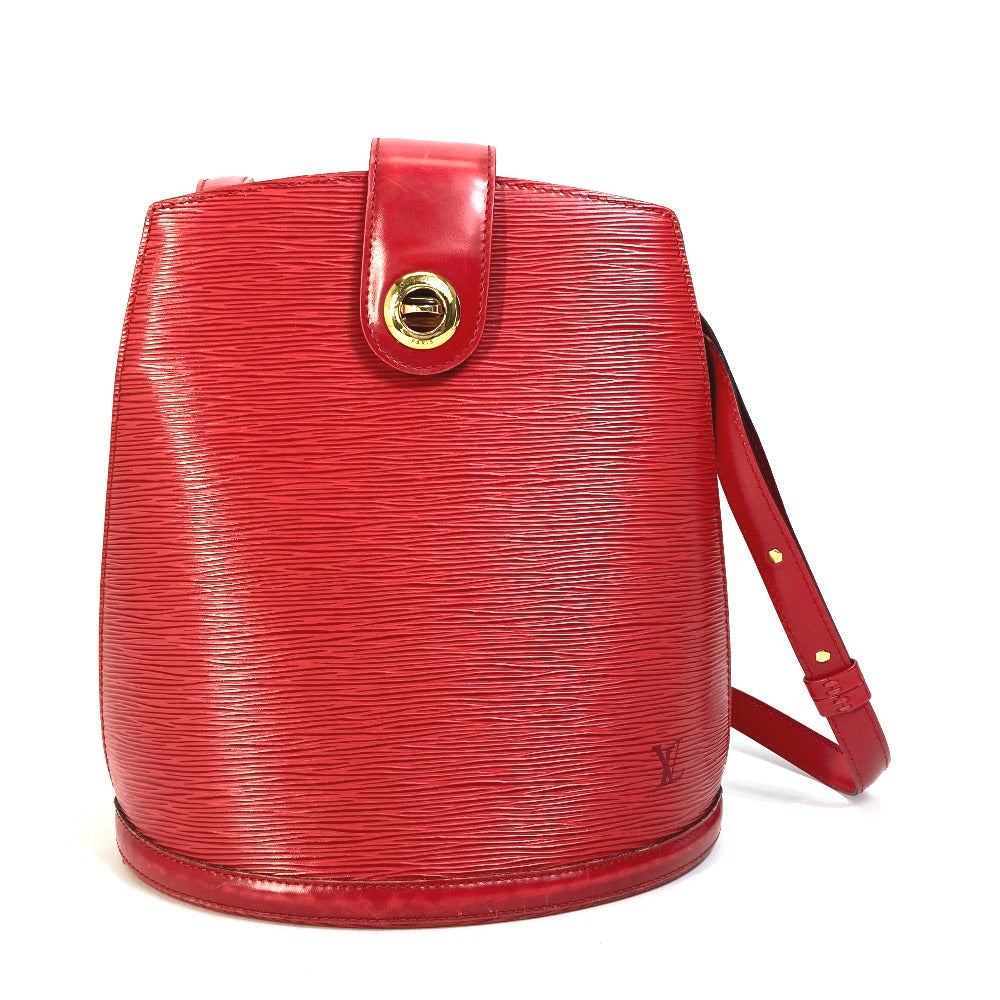 LOUIS VUITTON Shoulder Bag Epi Leather Red Epi Cluny Women