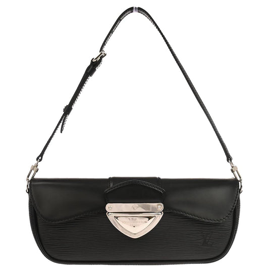 Louis Vuitton Black Epi Pochette Montaigne Handbag M59292