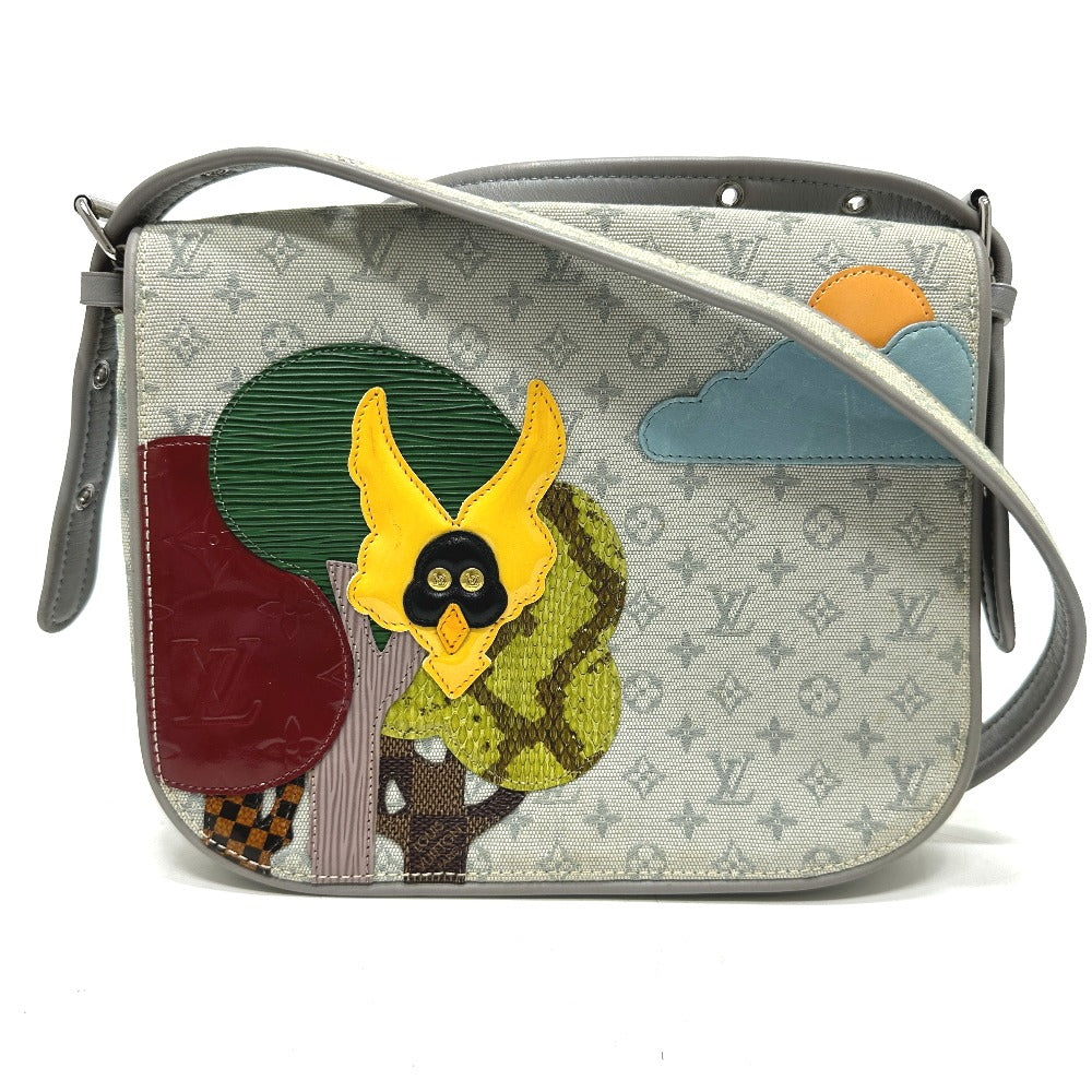 LOUIS VUITTON Shoulder Bag Monogram mini canvas gray Monogram mini Conte Defé Musette