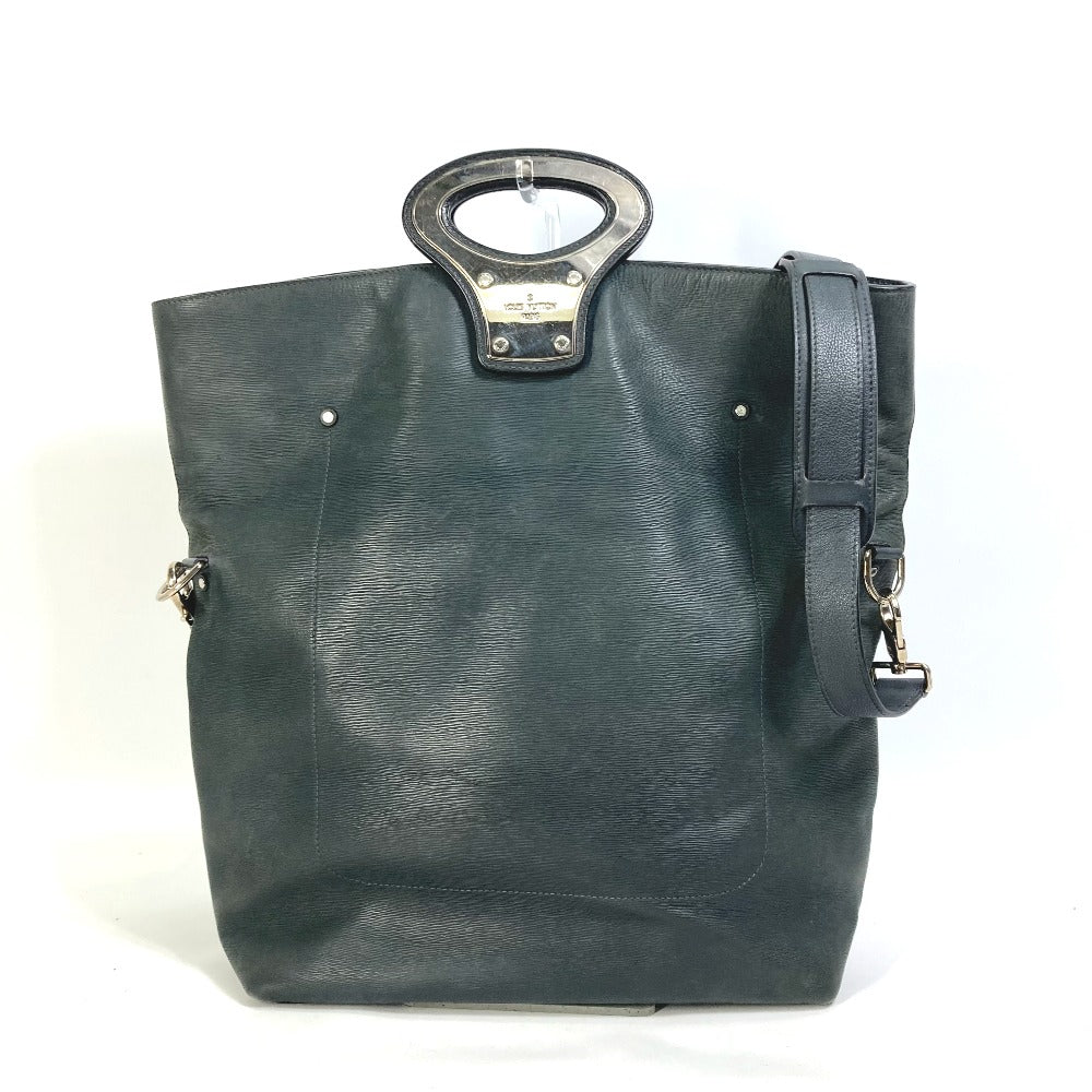 LOUIS VUITTON Shoulder Bag leather black Men's runway limited Cuir Epi NS mens