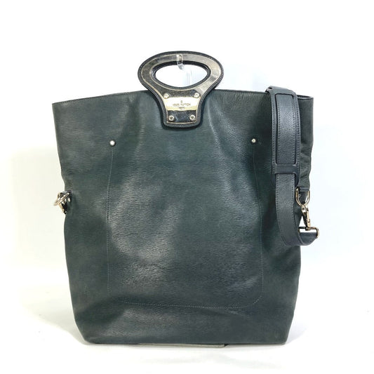 LOUIS VUITTON Shoulder Bag leather black Men's runway limited Cuir Epi NS mens