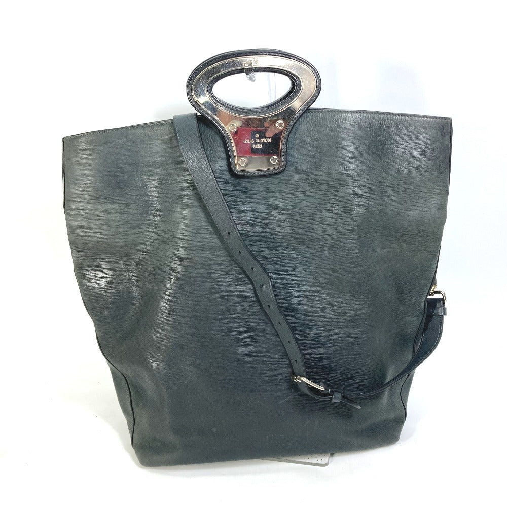 LOUIS VUITTON Shoulder Bag leather black Men's runway limited Cuir Epi NS mens