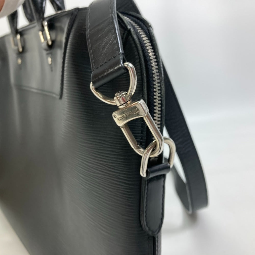 LOUIS VUITTON Business bag N50163 Epi Leather black Epi Porto Documan Jule PDJ mens