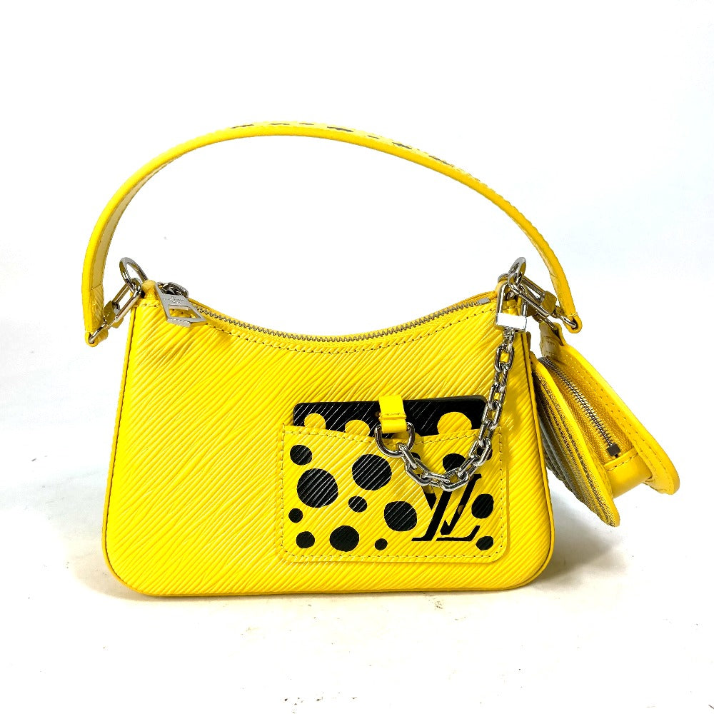 LOUIS VUITTON Handbag Epi Leather yellow Kusama Yayoi Collaboration LVxYK Malelini