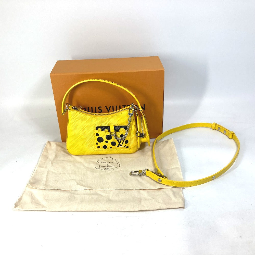 LOUIS VUITTON Handbag M21702 Epi Leather yellow Kusama Yayoi Collaboration LVxYK Malelini Women