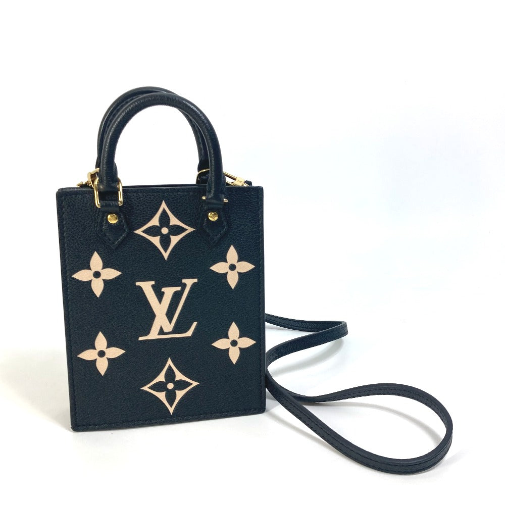 LOUIS VUITTON Shoulder Bag Monogram Ann Platt Leather black Monogram Ann Platt Petit Sac Plat Women