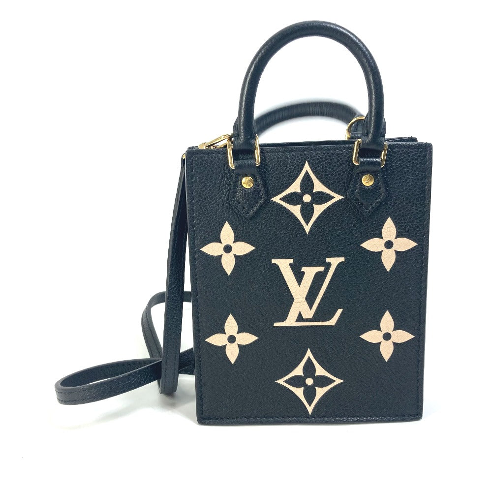 LOUIS VUITTON Shoulder Bag Monogram Ann Platt Leather black Monogram Ann Platt Petit Sac Plat Women