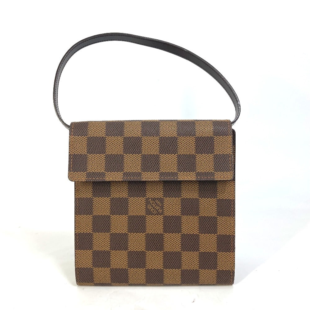 LOUIS VUITTON Handbag Damier canvas Brown Damier CD case DVD case pouch