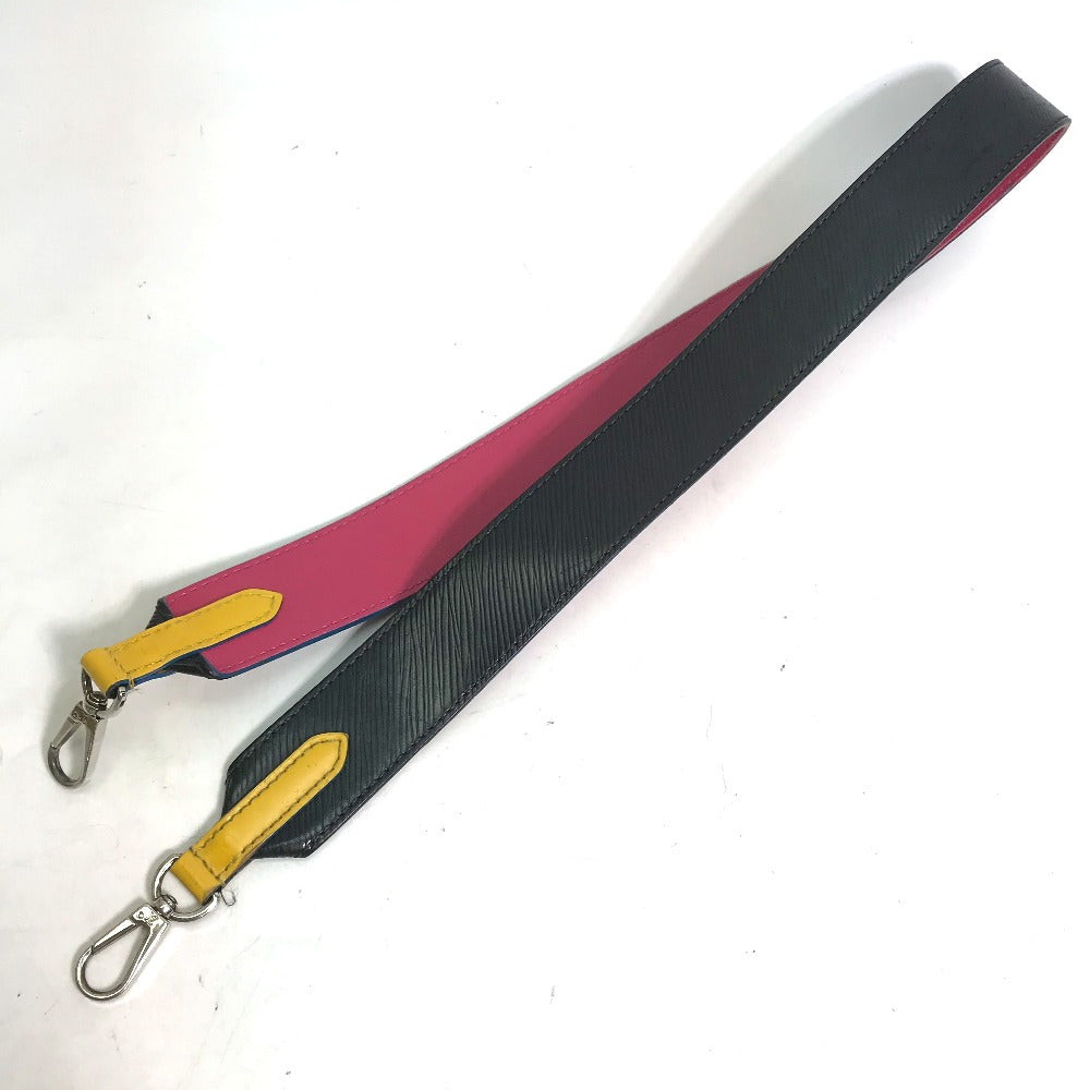 LOUIS VUITTON Shoulder strap Epi Leather black Epi Women