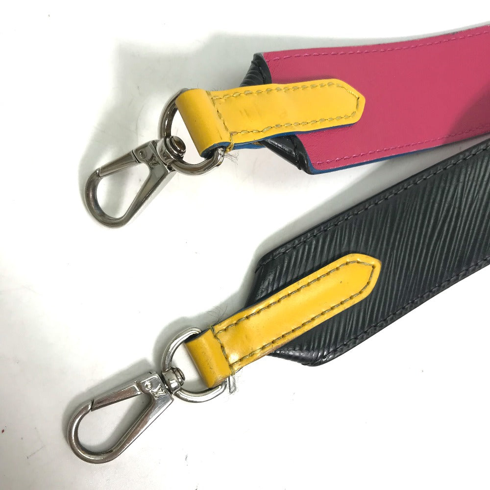 LOUIS VUITTON Shoulder strap Epi Leather black Epi Women