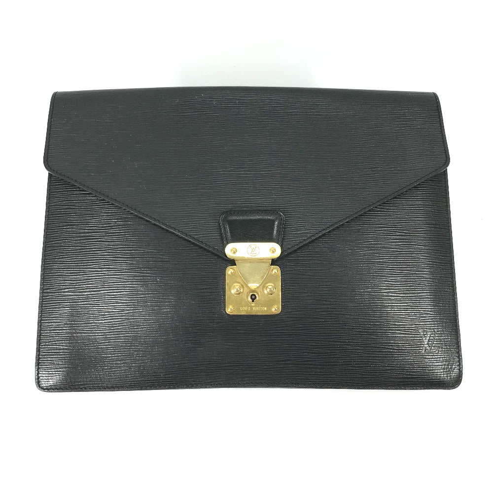 LOUIS VUITTON Clutch bag ‚l54452 Epi Leather black Epi Porto Document Case mens