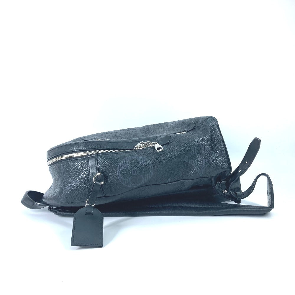 LOUIS VUITTON Backpack leather black Monogram Taurillon Clemence Shadow Armand backpack