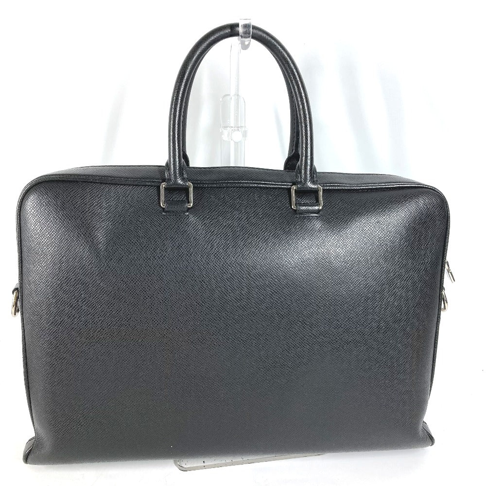 LOUIS VUITTON Business bag Taiga Leather black Taiga Alex mens