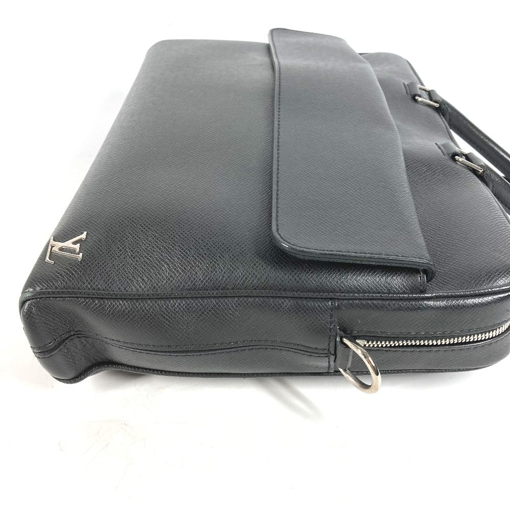 LOUIS VUITTON Business bag Taiga Leather black Taiga Alex mens