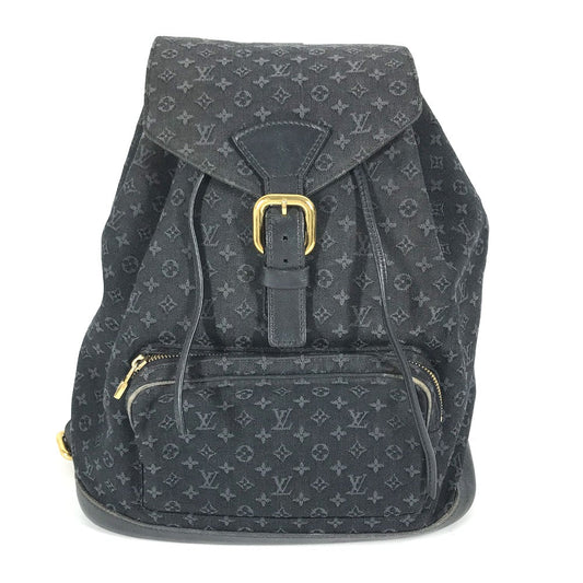 LOUIS VUITTON Backpack Monogram denim blue Monogram Mini Denim MontsourisGM Women