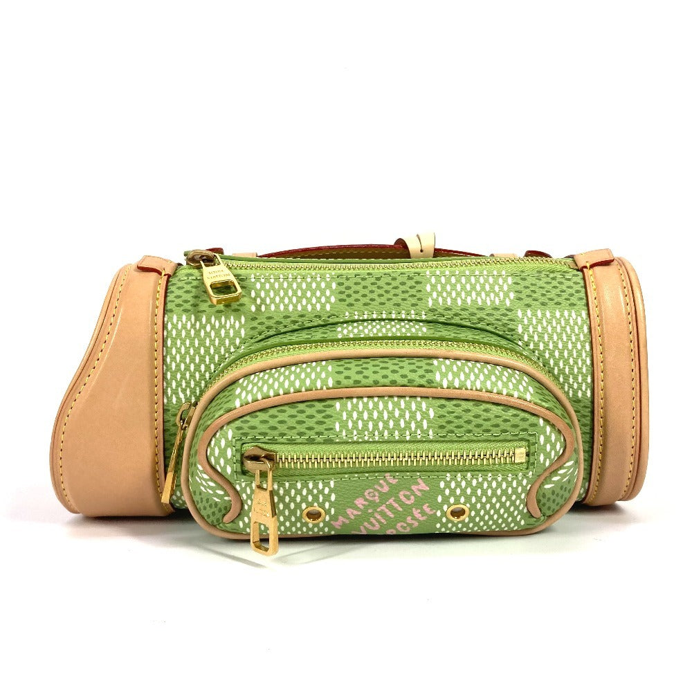 LOUIS VUITTON Shoulder Bag , Damier Golf Canvas green Damier Golf Mini Golf Bag