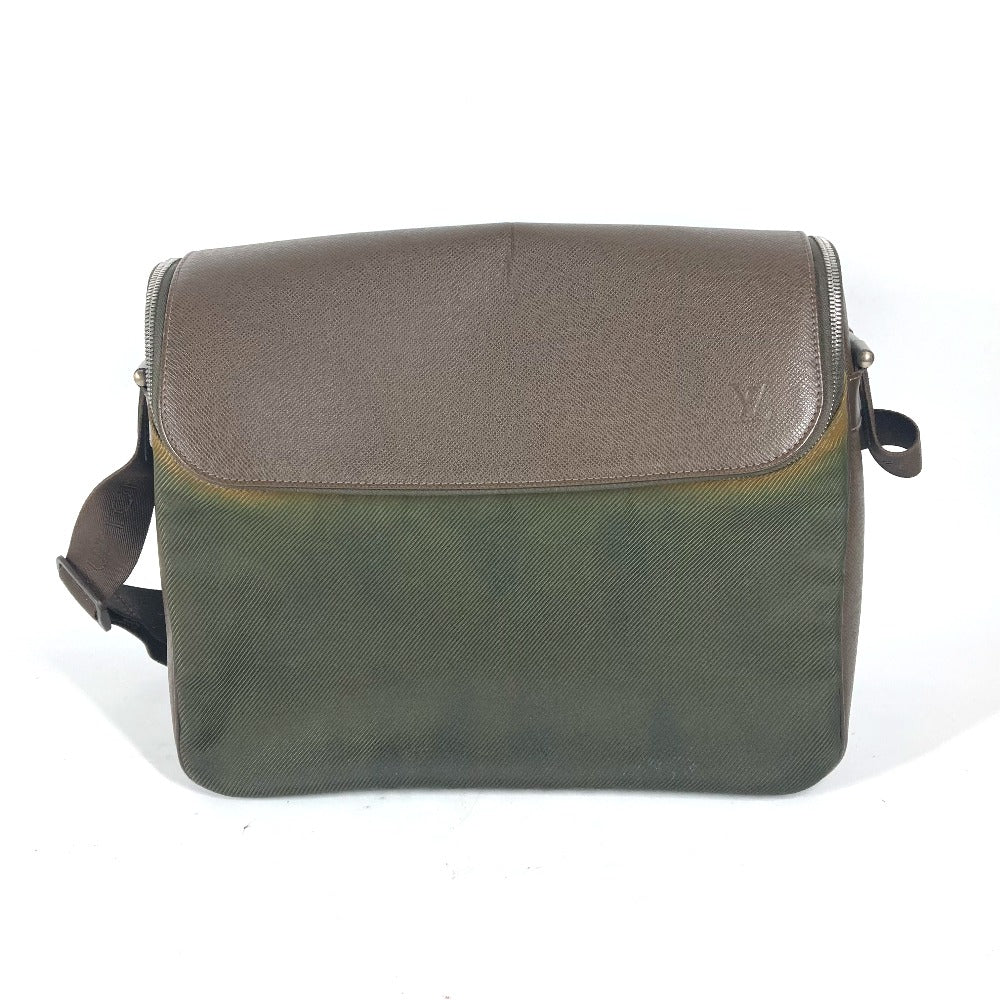 LOUIS VUITTON Shoulder Bag Taiga Leather, Nylon Brown Taiga Thai meal mens