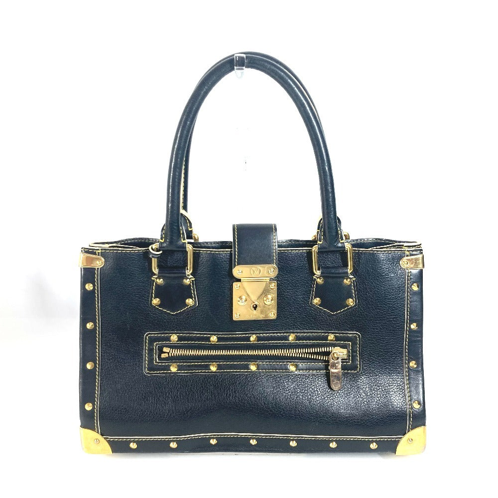 LOUIS VUITTON Tote Bag Suhari leather black Suhari Faburo Studs Women