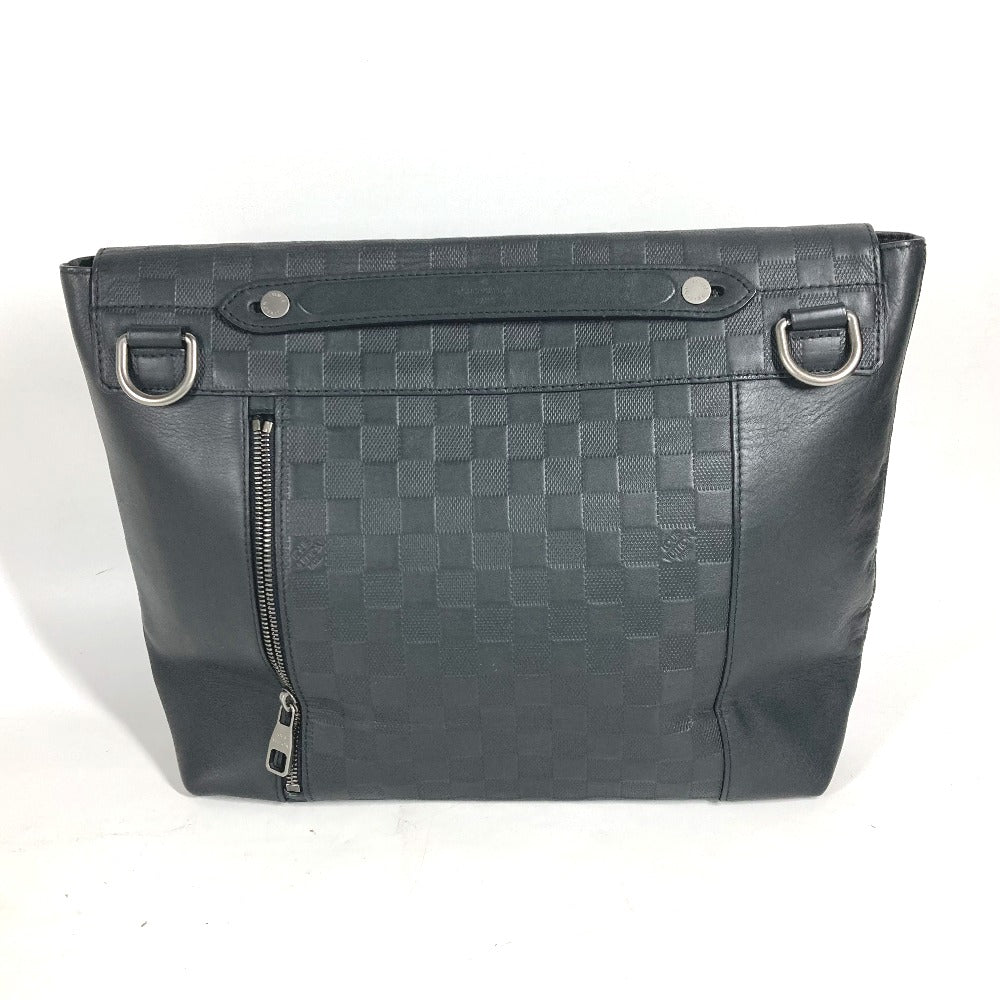 LOUIS VUITTON Handbag Damier Anfini Leather black Damier Anfini loft mens