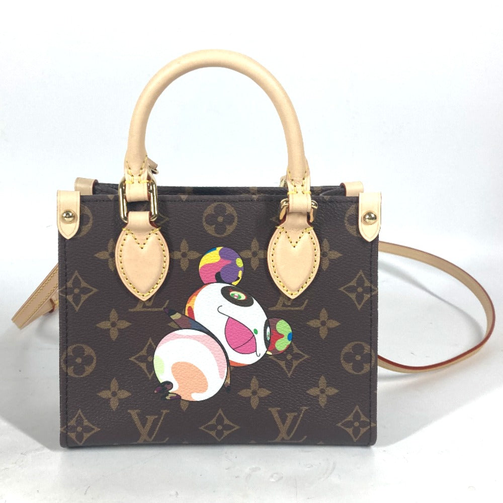 LOUIS VUITTON Handbag Monogram canvas Brown LVxTM On the Go BB