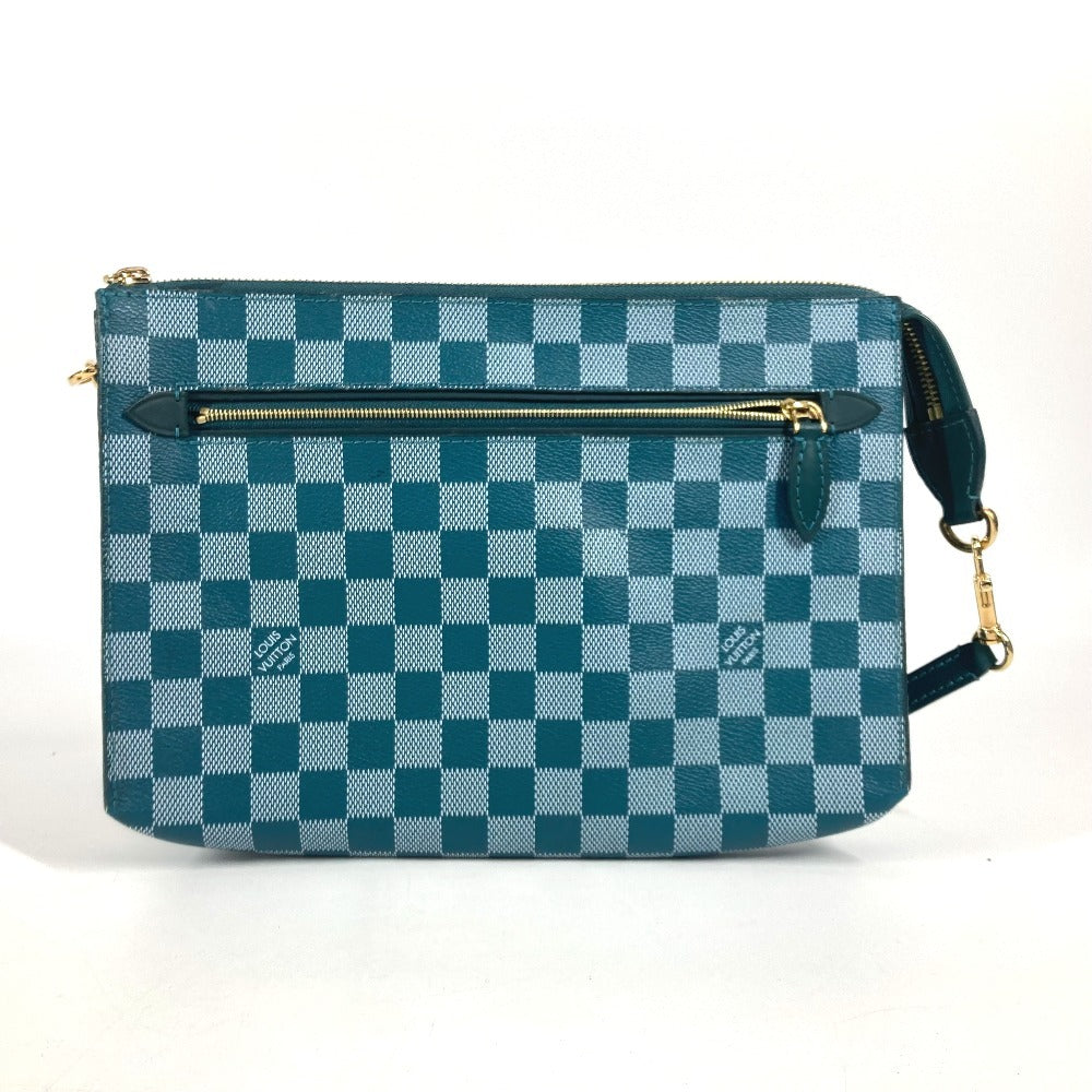 LOUIS VUITTON Shoulder Bag PVC / Leather green Damier color module unisex(Unisex)
