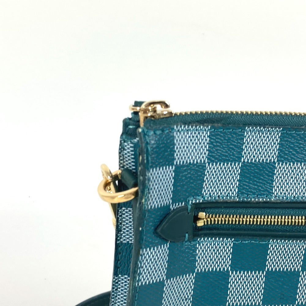 LOUIS VUITTON Shoulder Bag PVC / Leather green Damier color module unisex(Unisex)