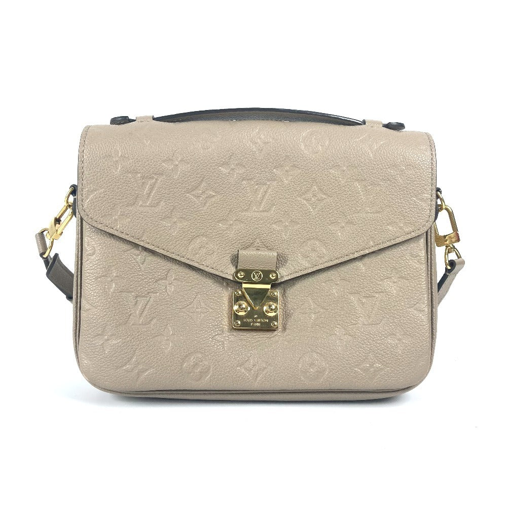 LOUIS VUITTON Handbag Monogram Ann Platt Leather beige Monogram Ann Platt Pochette Metis Women