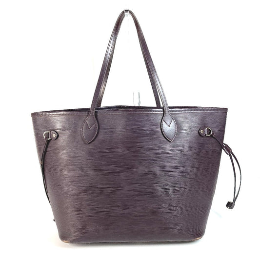 LOUIS VUITTON Tote Bag Epi Leather purple Epi Neverfull MM unisex(Unisex)