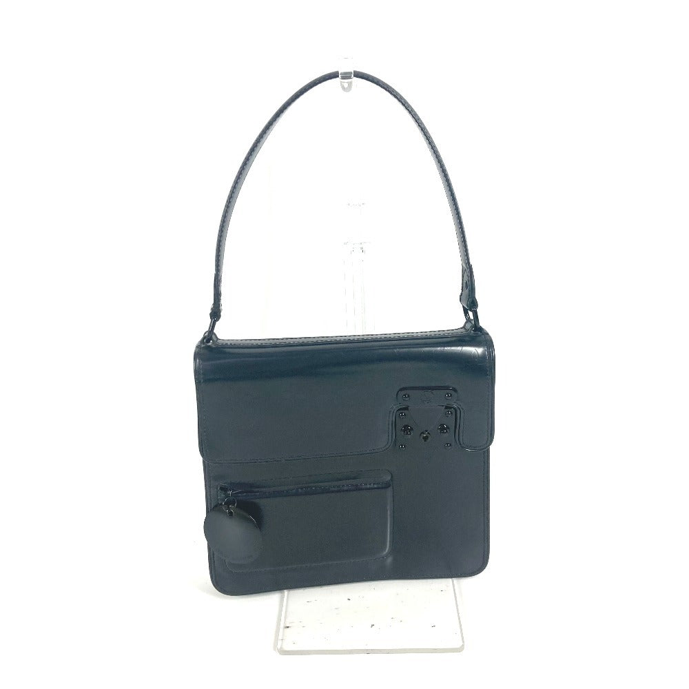 LOUIS VUITTON Handbag Monogram mat leather black Monogram mat Op Art Squarely Women