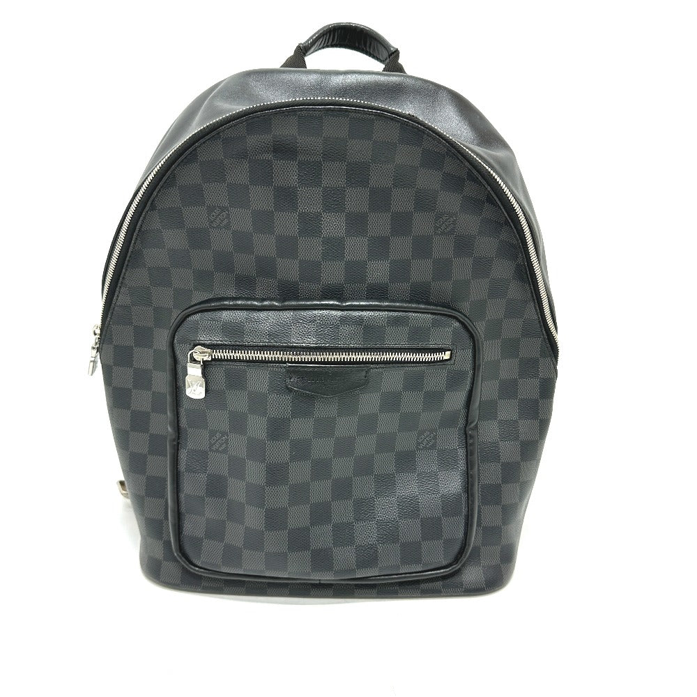 LOUIS VUITTON Backpack Damier Grafitto Canvas black Josh