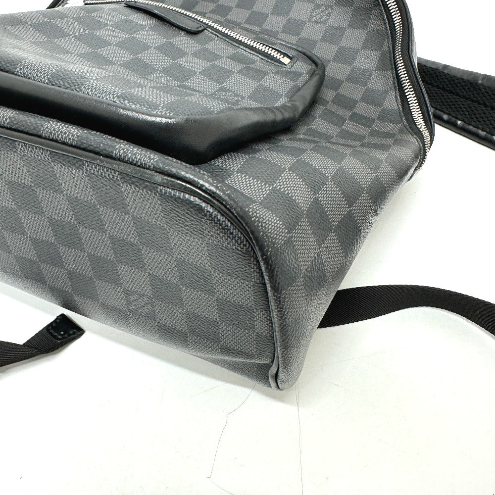 LOUIS VUITTON Backpack Damier Grafitto Canvas black Josh