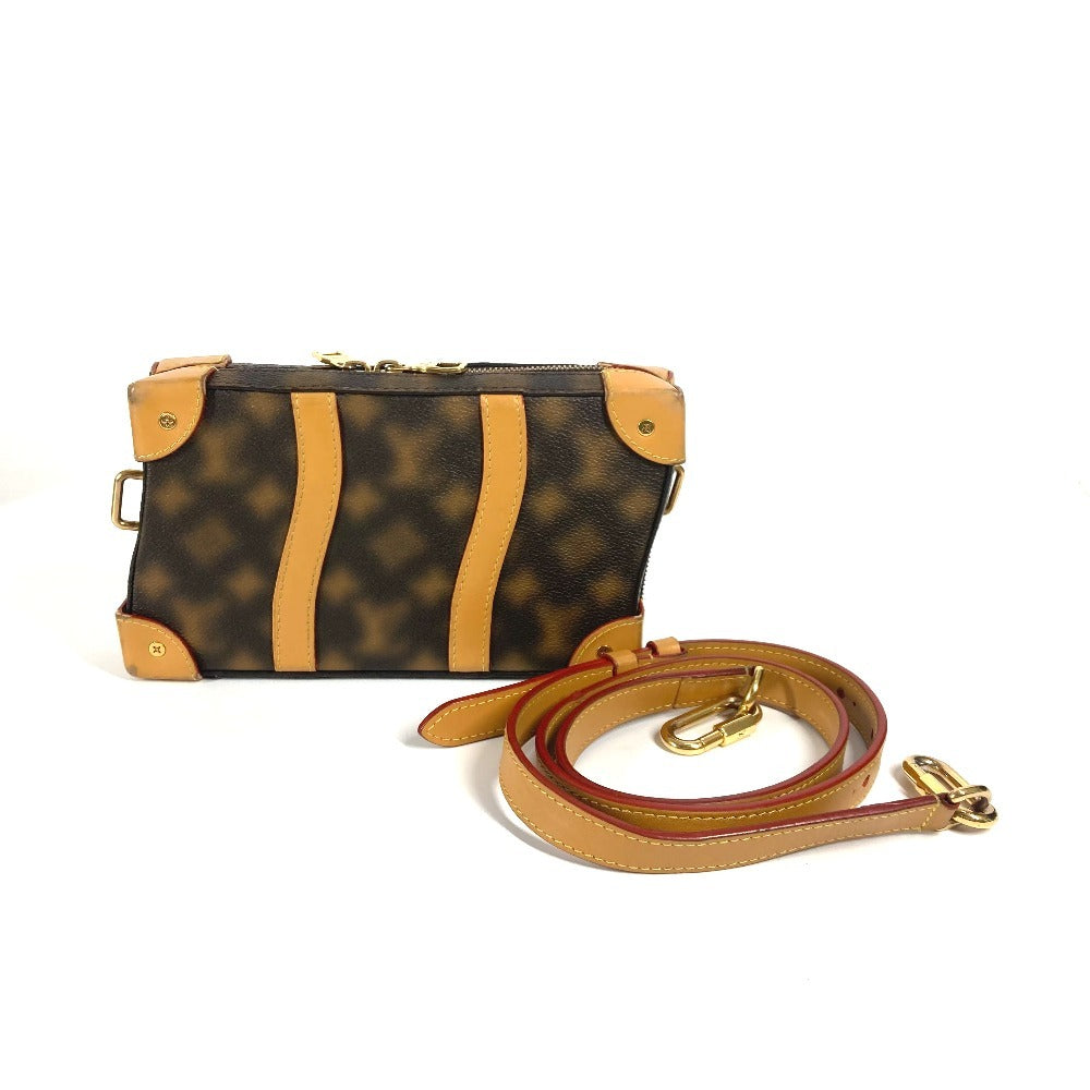 LOUIS VUITTON Shoulder Bag PVC / Leather Brown This is Not Monogram Soft Trunk