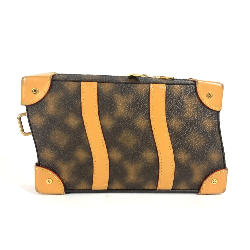 LOUIS VUITTON Shoulder Bag PVC / Leather Brown This is Not Monogram Soft Trunk