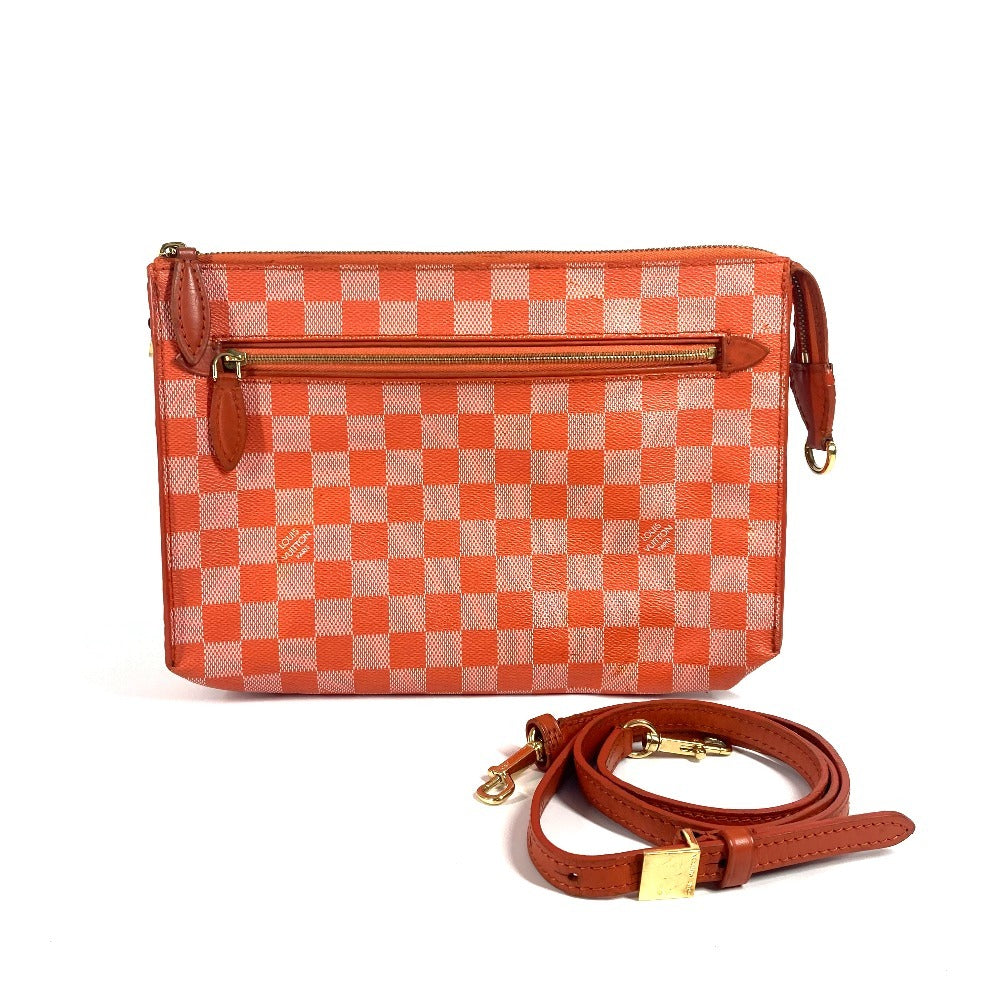 LOUIS VUITTON Shoulder Bag Damier canvas Orange Damier color module Women