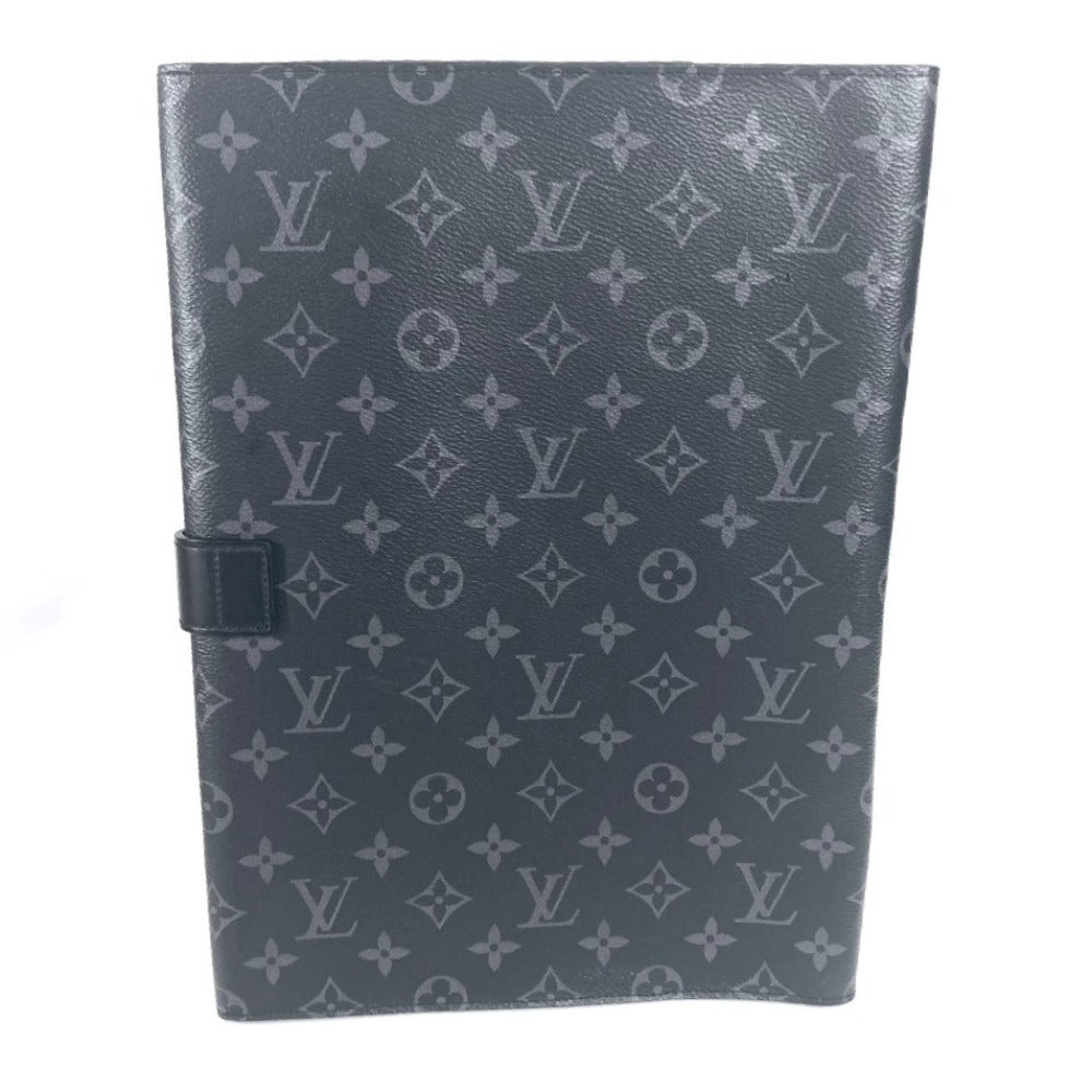 LOUIS VUITTON Clutch bag Monogram Eclipse Canvas black Monogram Eclipse Portodocument Frank GM