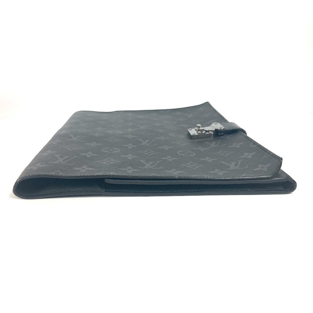 LOUIS VUITTON Clutch bag Monogram Eclipse Canvas black Monogram Eclipse Portodocument Frank GM
