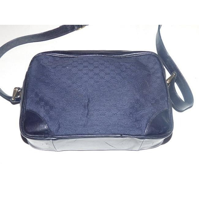 Gucci Lou Leather Canvas Crossbody